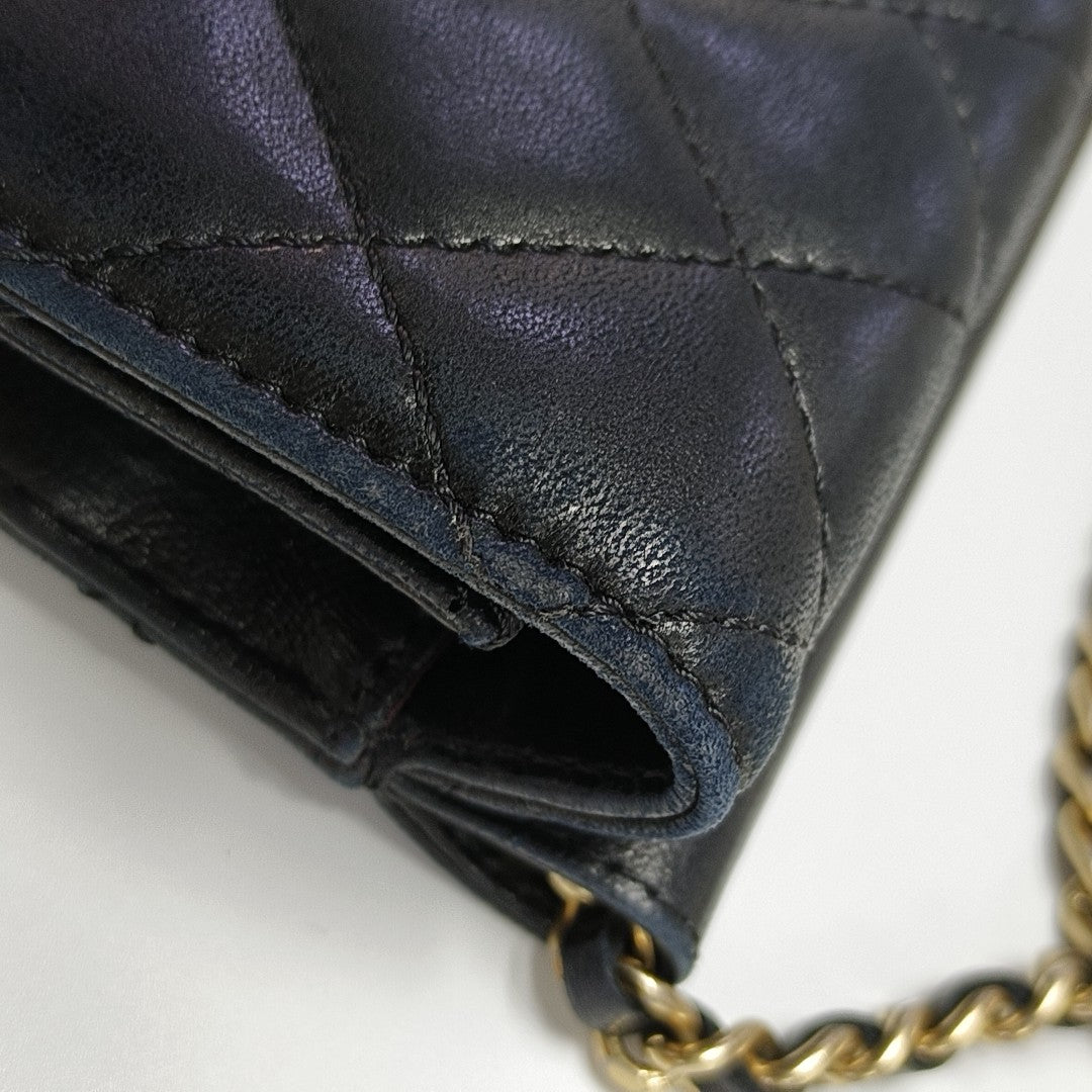 Lambskin Crossbody Bag Black