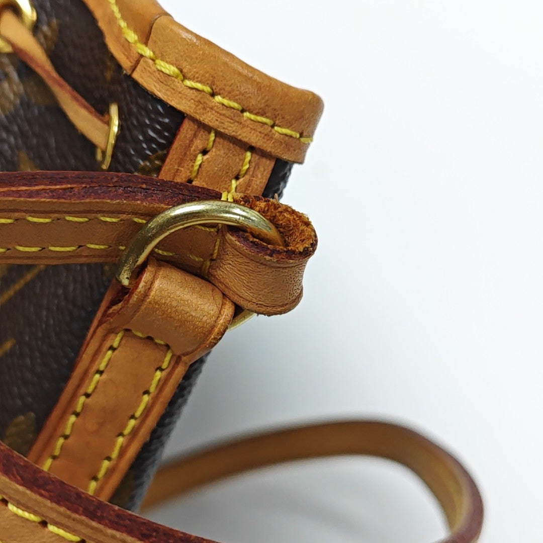 NÉONOÉ Nano Monogram Coated Canvas Brown