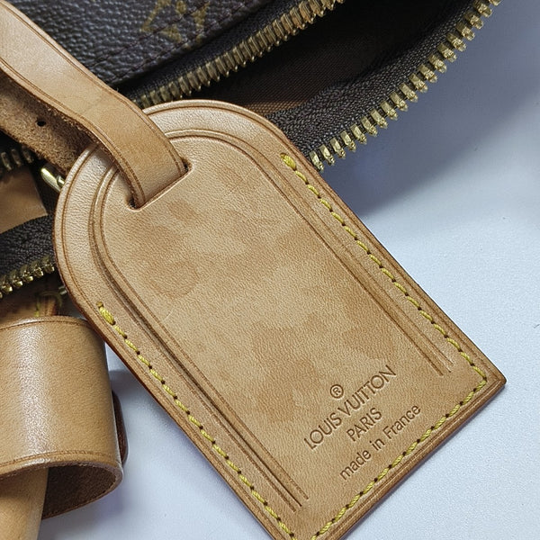 KEEPALL 45 Monogram Coated Canvas Brown