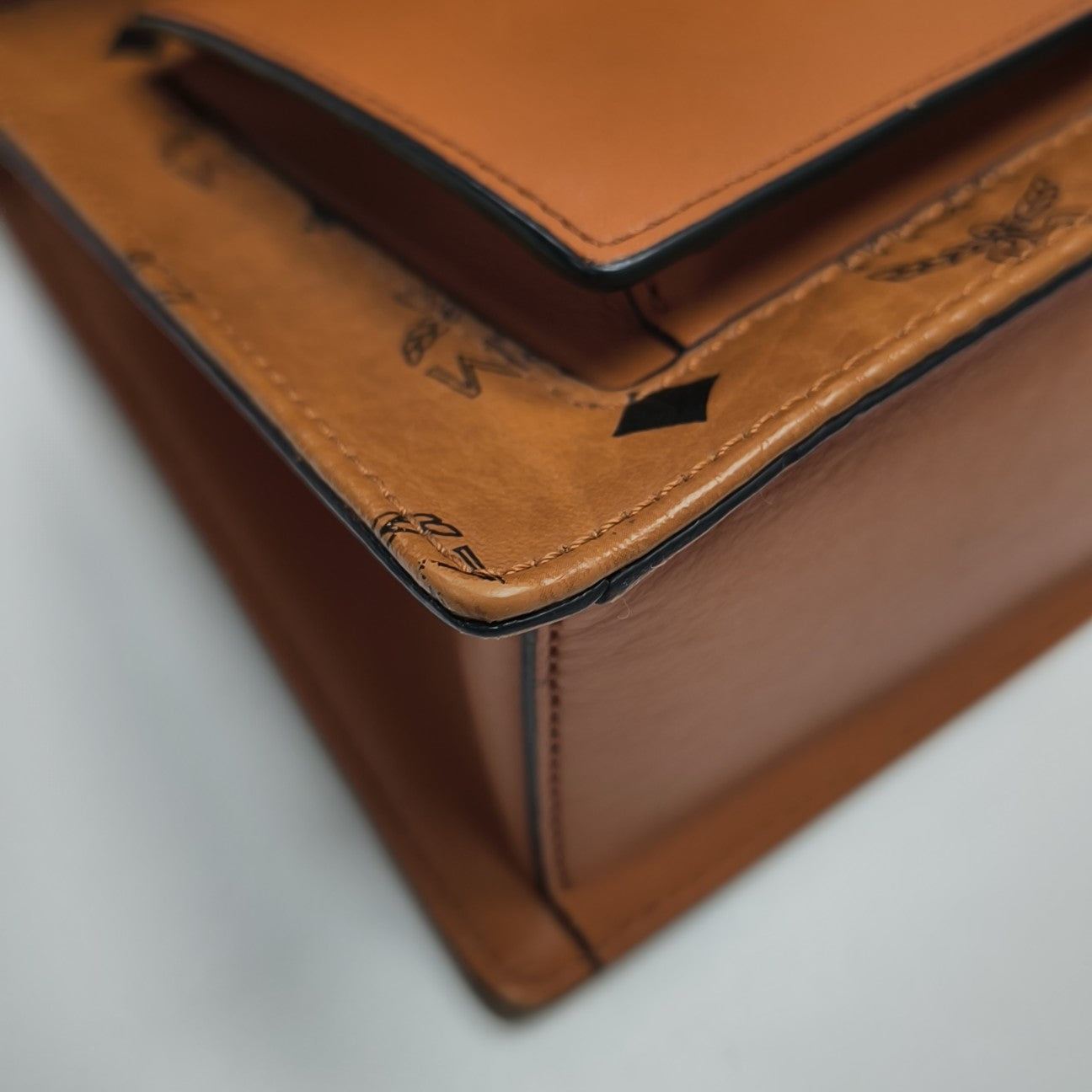 TRACY Small Monogram Coated Canvas Brown