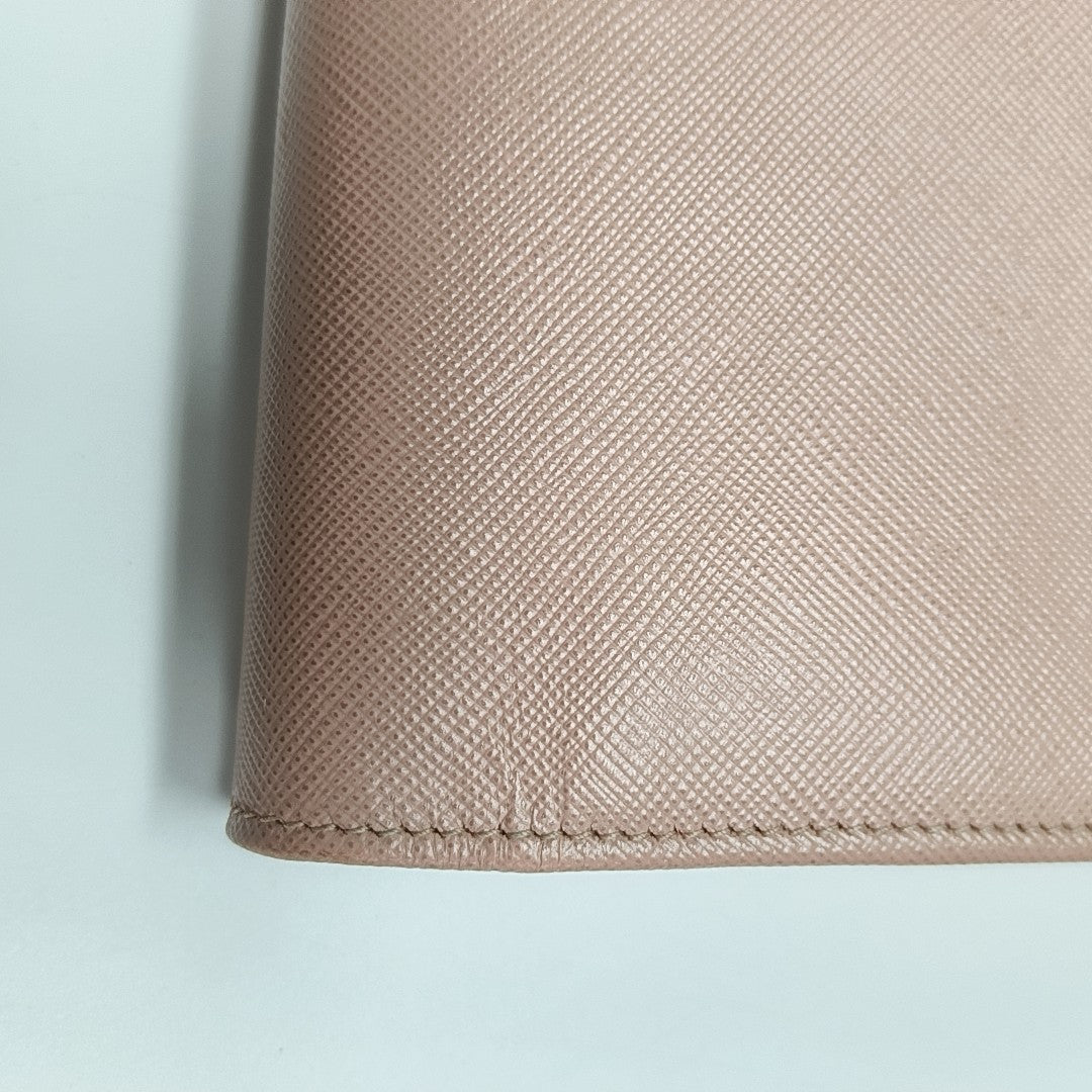 Saffiano Calfskin Crossbody Bag Pink
