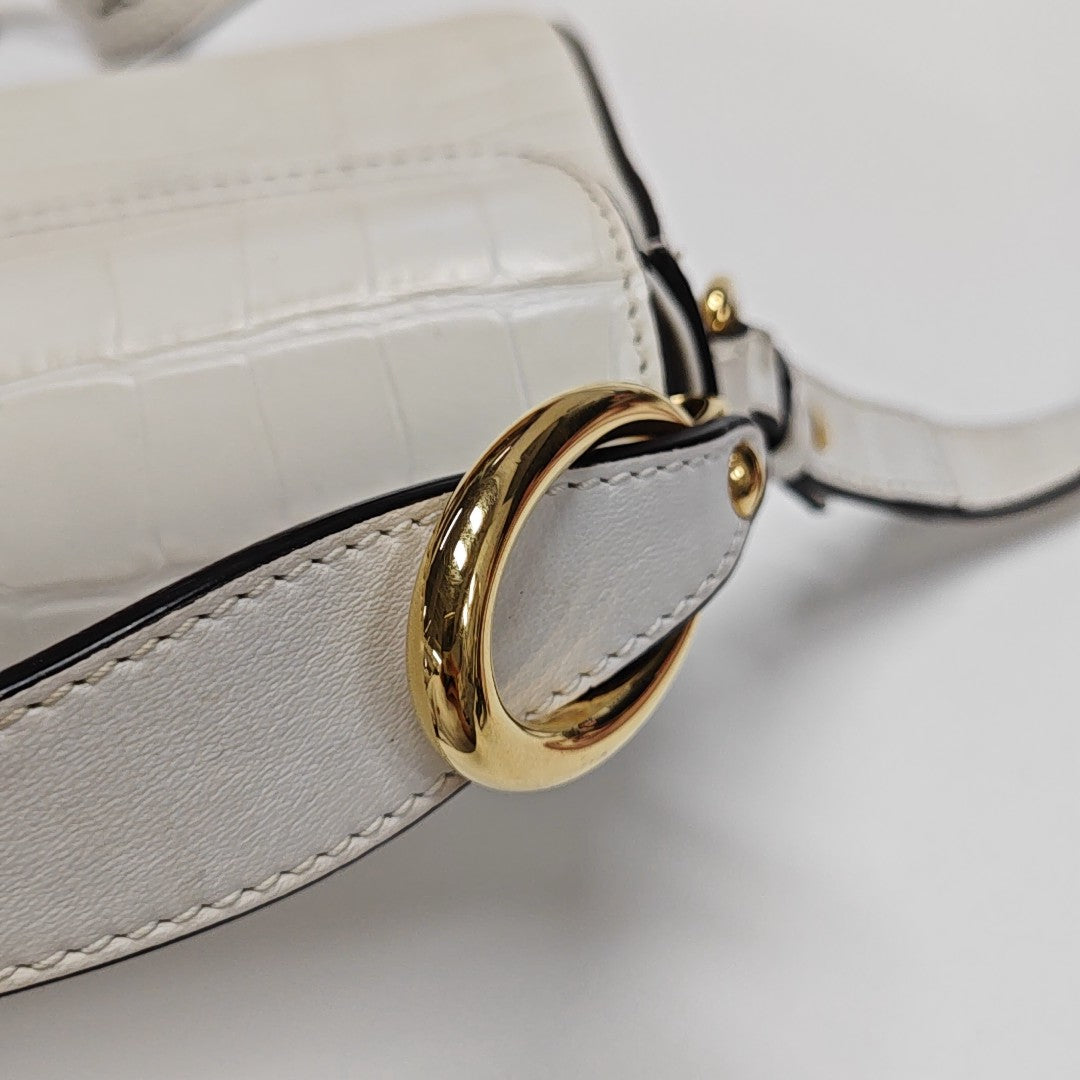 Chloé C Mini Calfskin White