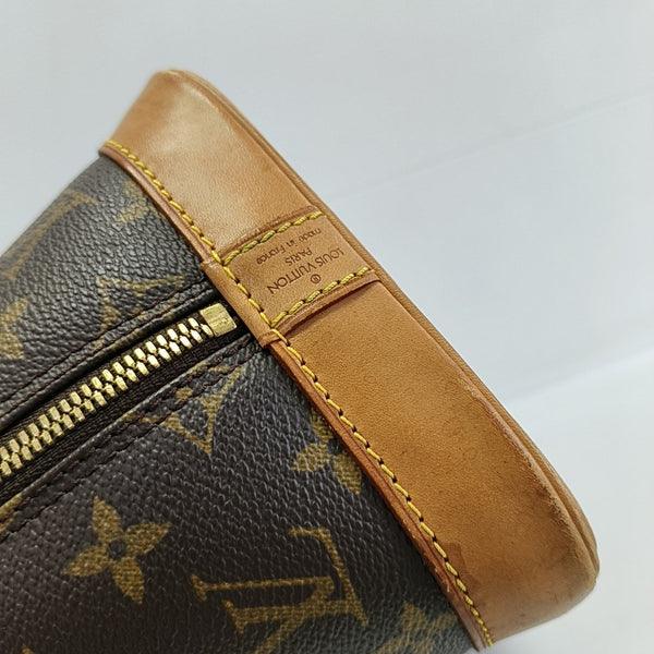 ALMA PM Monogram Coated Canvas Brown