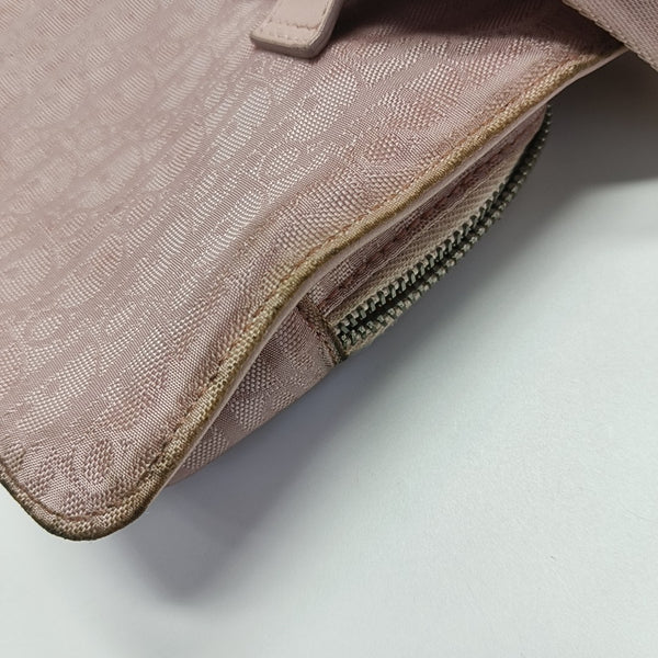 Oblique Canvas Belt Bag Pink
