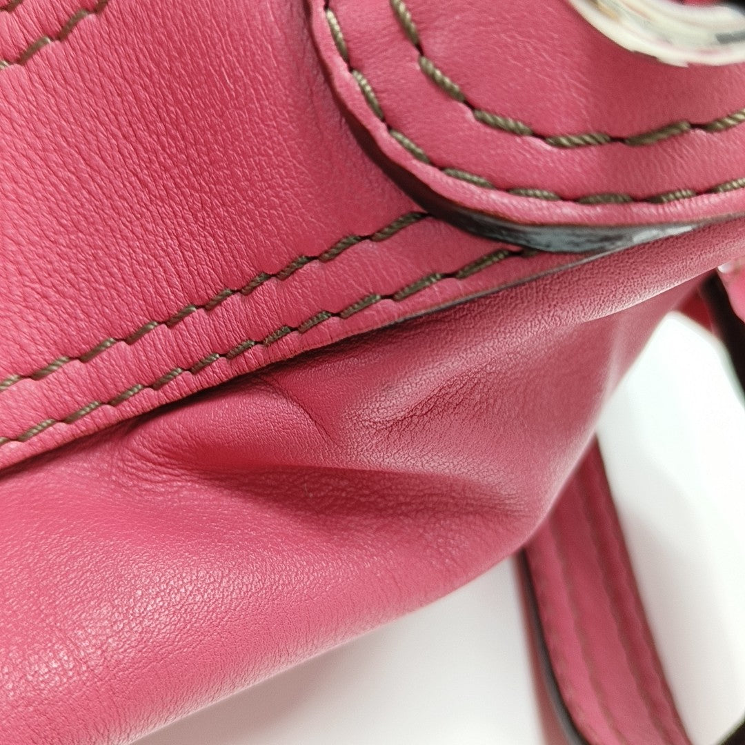 Calfskin Shoulder Bag Red