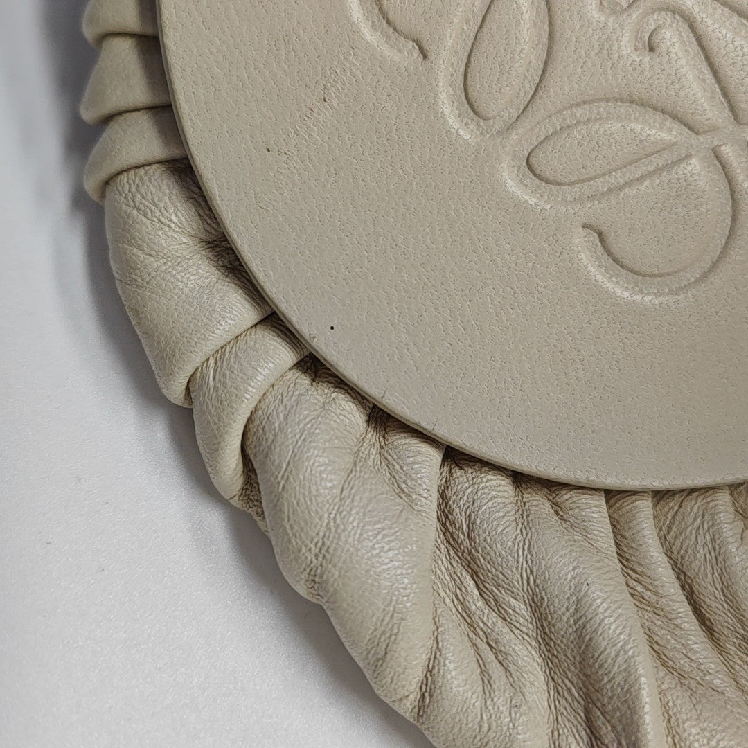 Nest Backet Calfskin White
