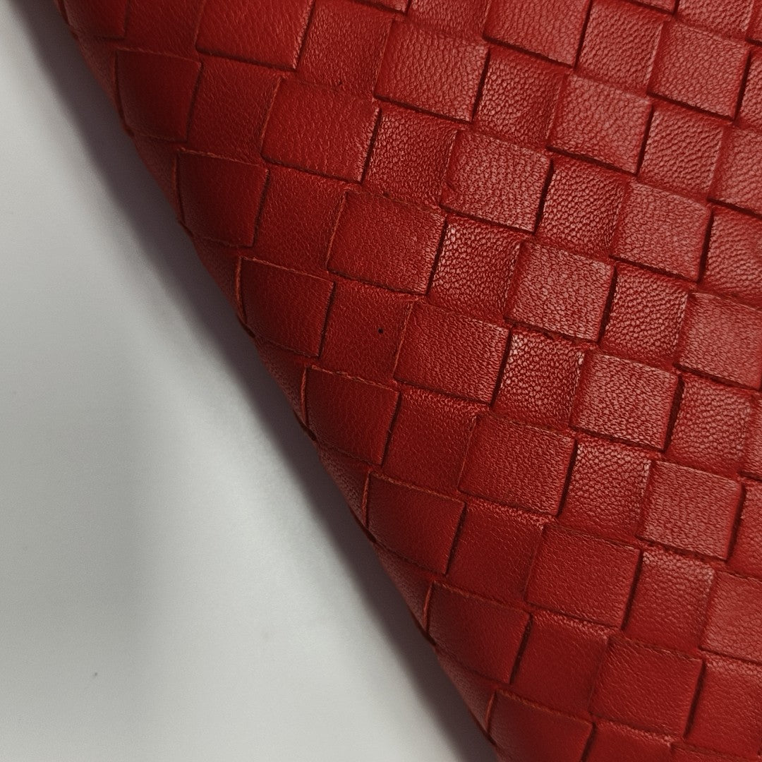 Lambskin Clutch Red