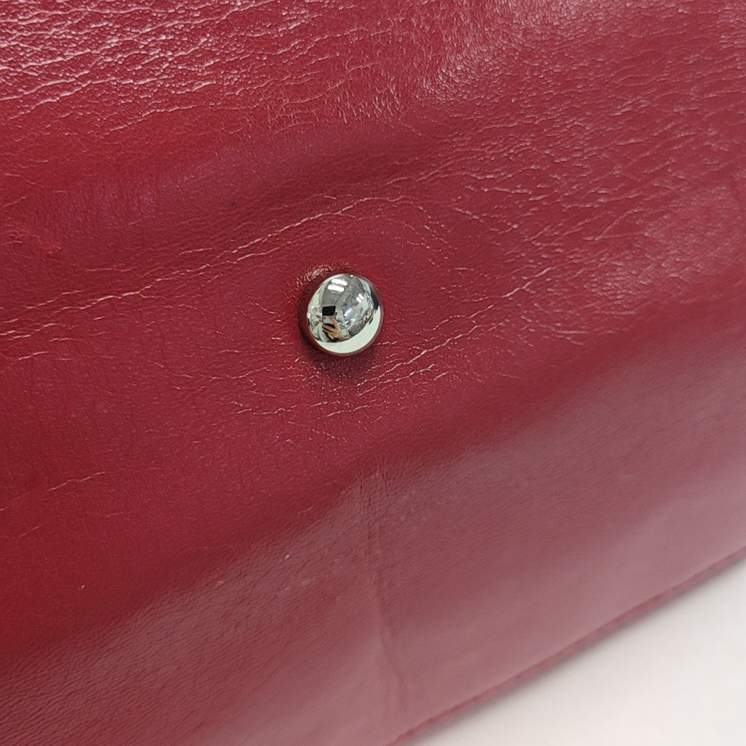 Quilted Lambskin Shoulder Bag Red