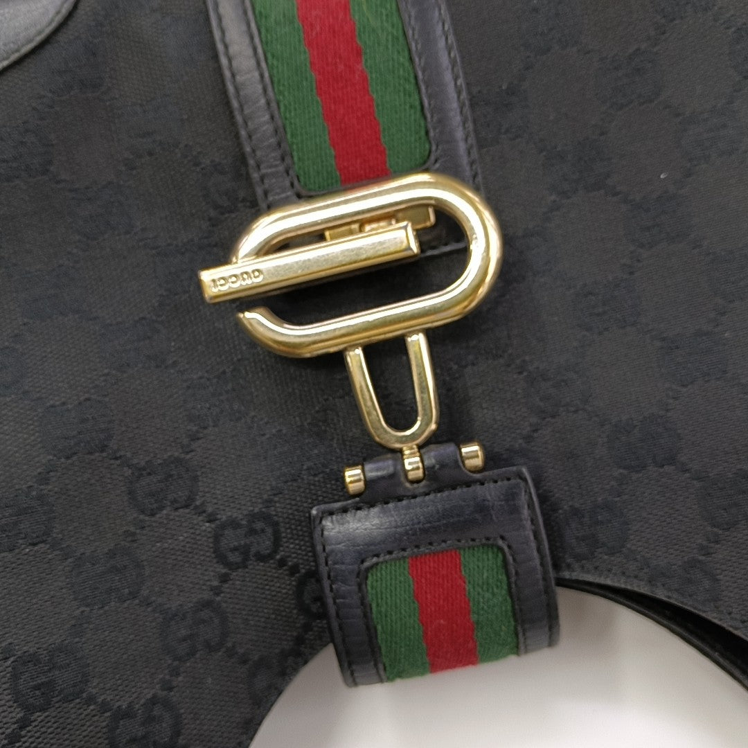 Monogram Canvas Top Handle Bag Black