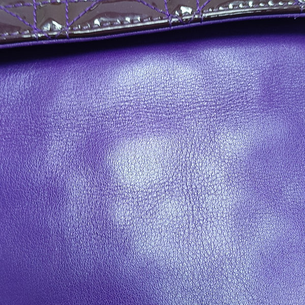 New Lock Cannage Calfskin Purple