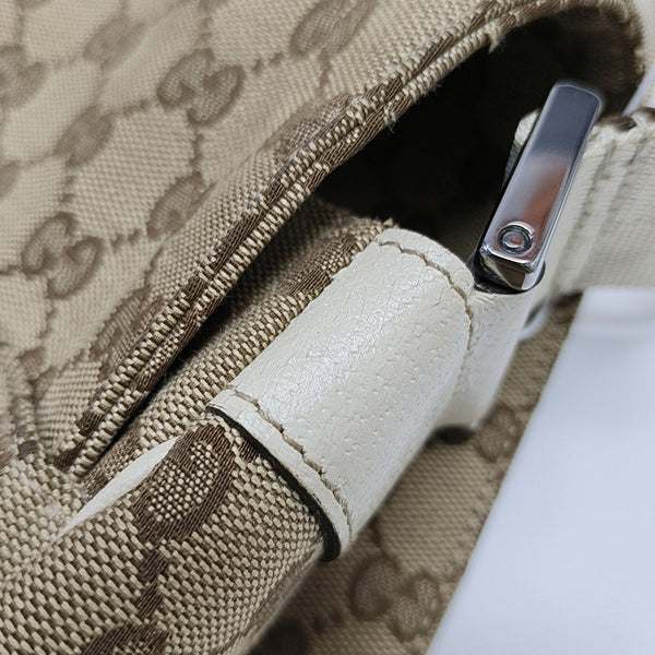 Monogram Canvas Crossbody Bag Beige