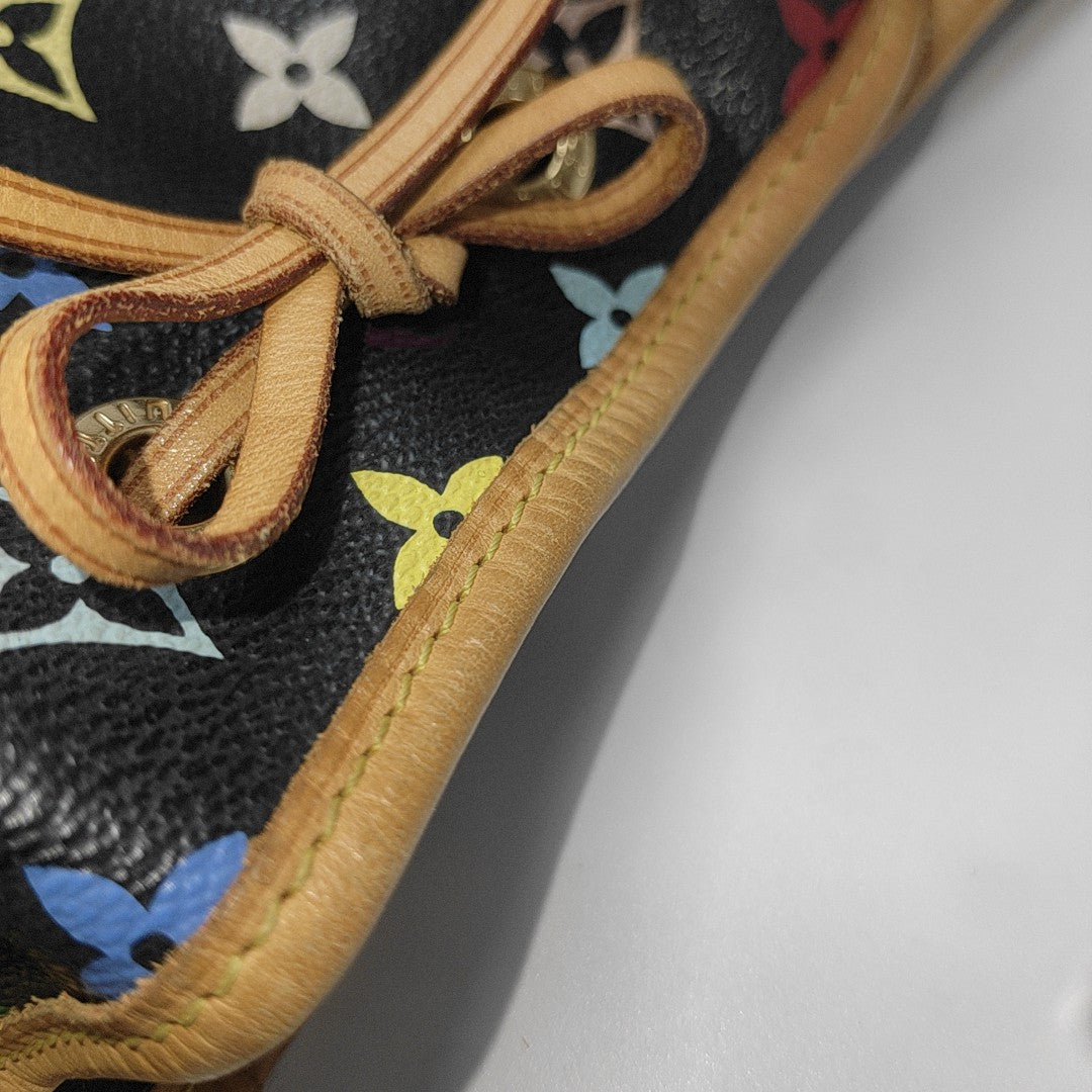 LV × TM NÉONOÉ MM Monogram Coated Canvas Black