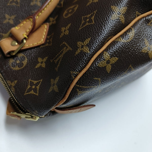 SPEEDY 30 Monogram Coated Canvas Brown