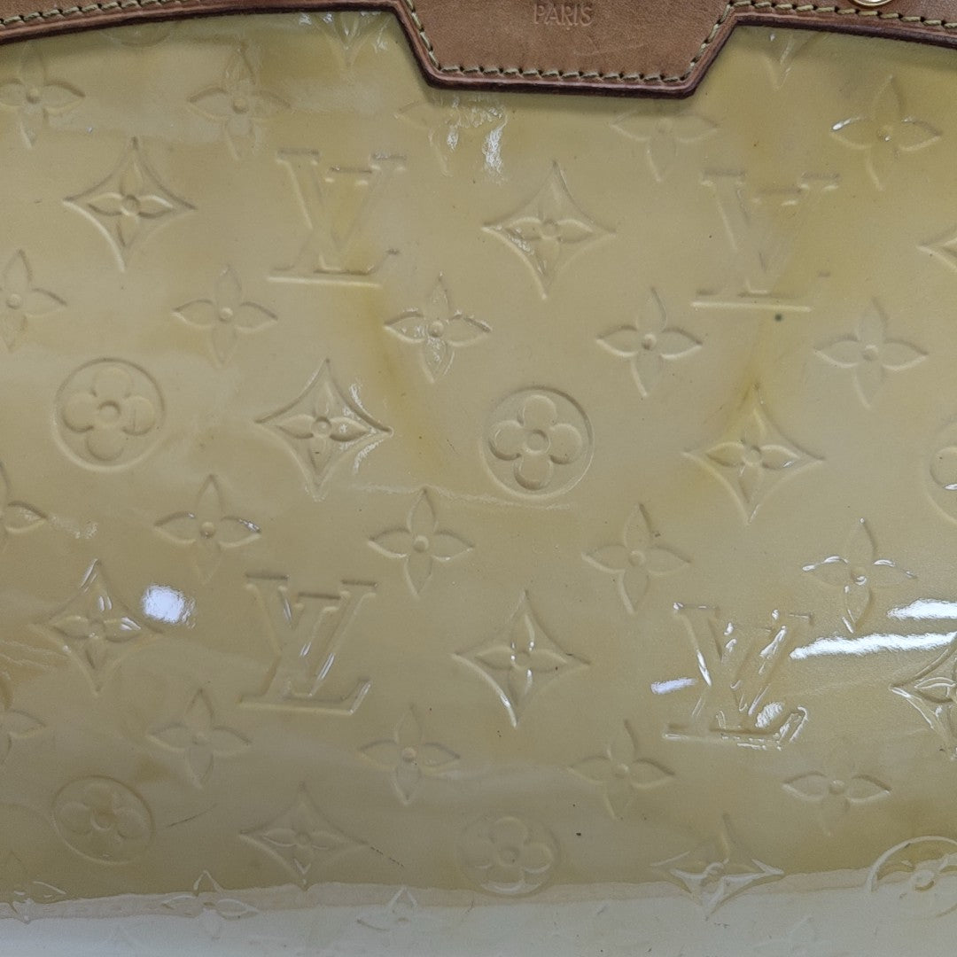 BREA MM Monogram Patent Leather Yellow