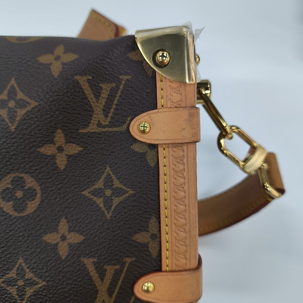SIDE TRUNK MM Monogram Coated Canvas Brown
