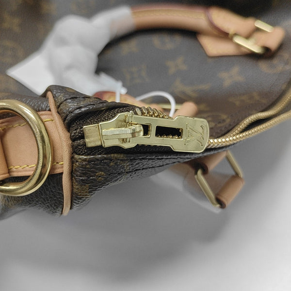 SPEEDY 25 Monogram Coated Canvas Brown