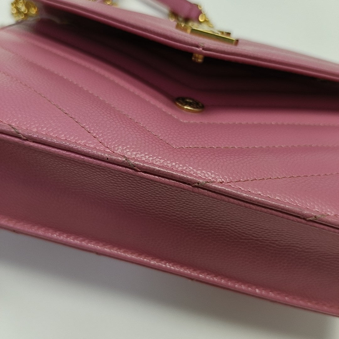 MONOGRAM WOC Chevron Calfskin Pink
