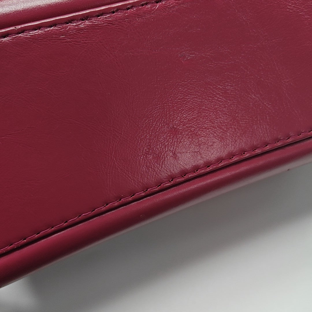 GABRIELLE Medium Quilted Calfskin Red