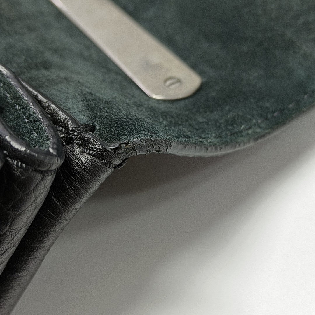 Calfskin Shoulder Bag Black