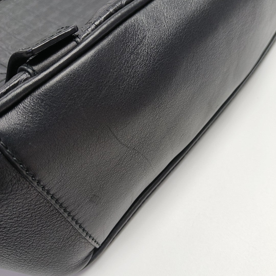 Calfskin Shoulder Bag Black