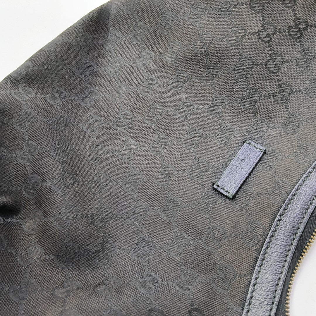 Monogram Canvas Shoulder Bag Black