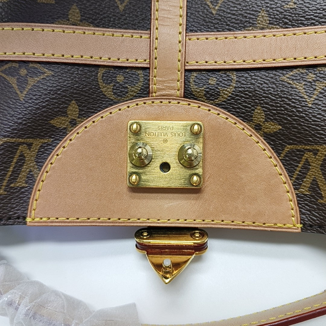 DUFFLE Monogram Coated Canvas Brown