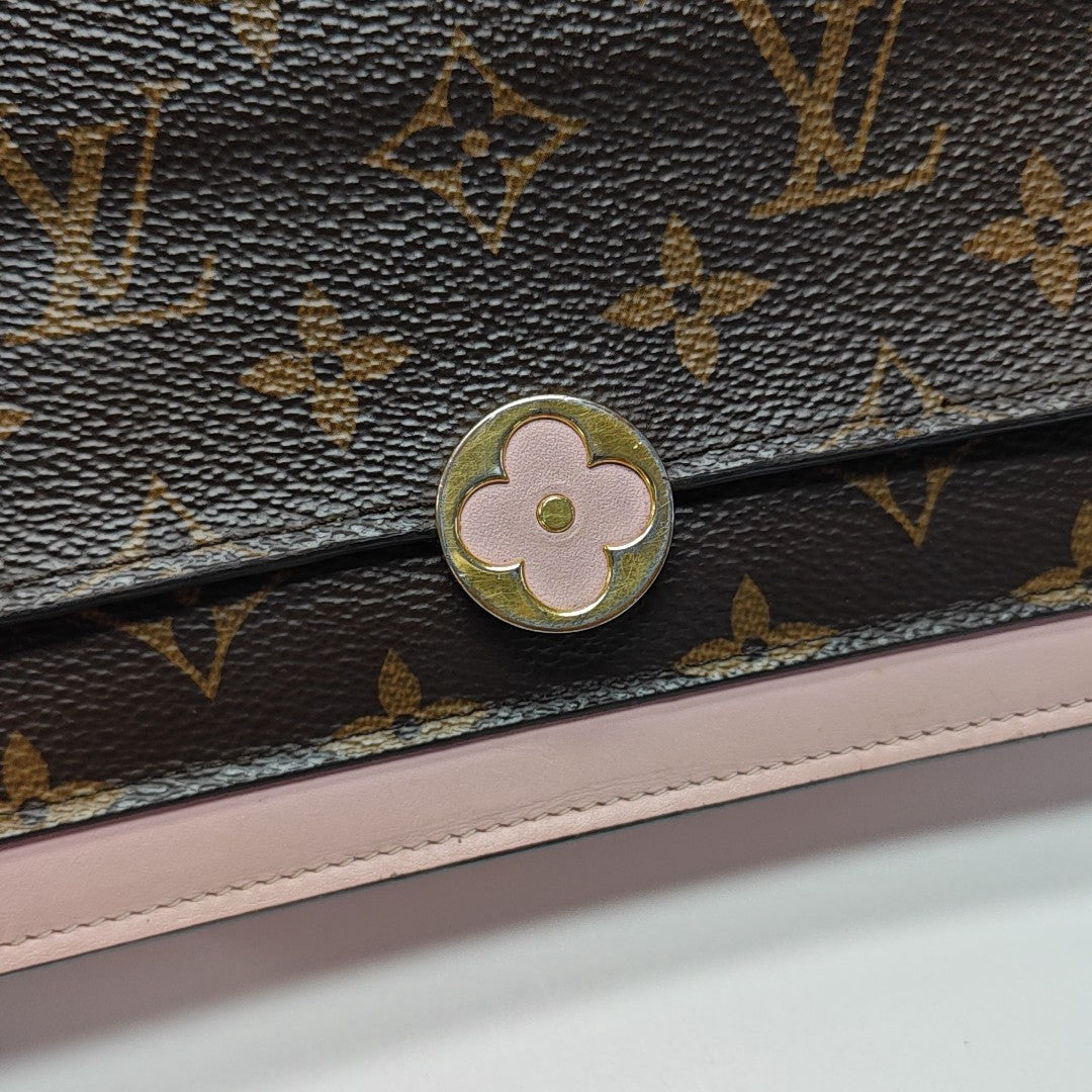 FLORE Monogram Coated Canvas Brown