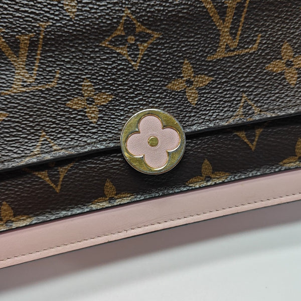 FLORE Monogram Coated Canvas Brown