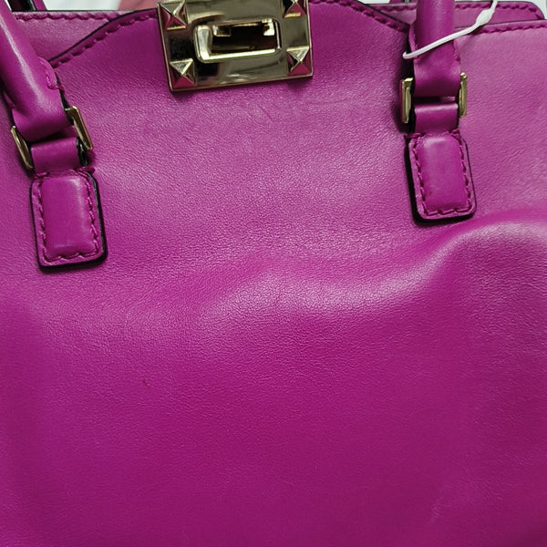 Rockstud Calfskin Red