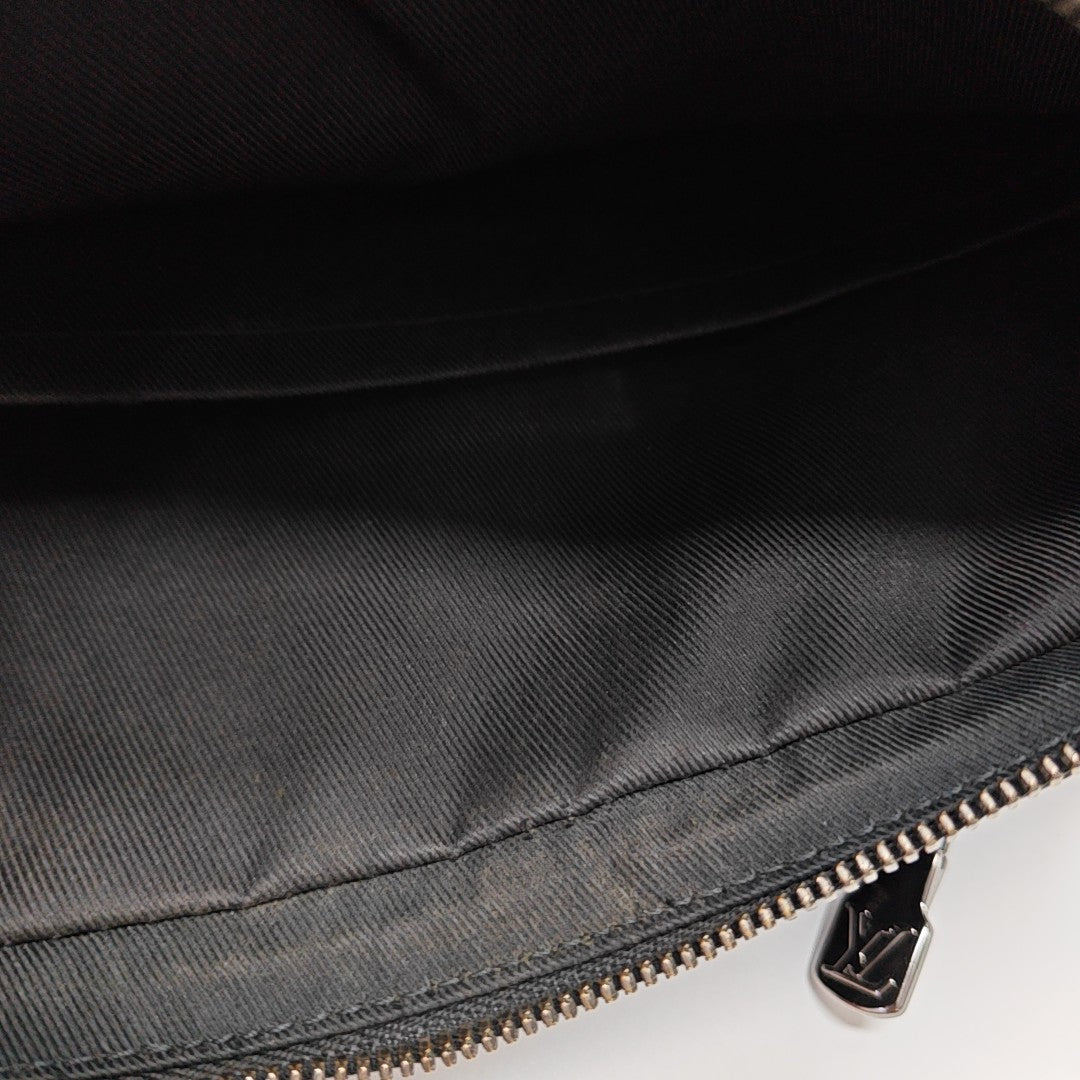 TRIO Monogram Coated Canvas Gray