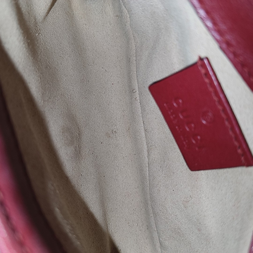 GG Marmont Mini Quilted Calfskin Red