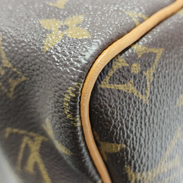 SPEEDY 30 Monogram Coated Canvas Brown