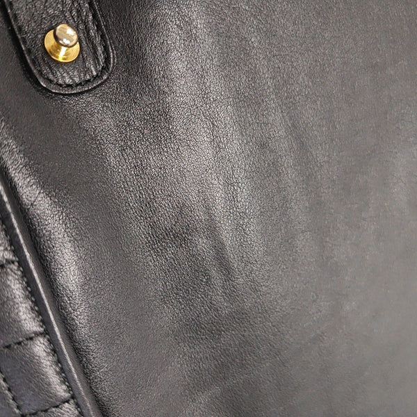 Quilted Calfskin Shoulder Bag Black