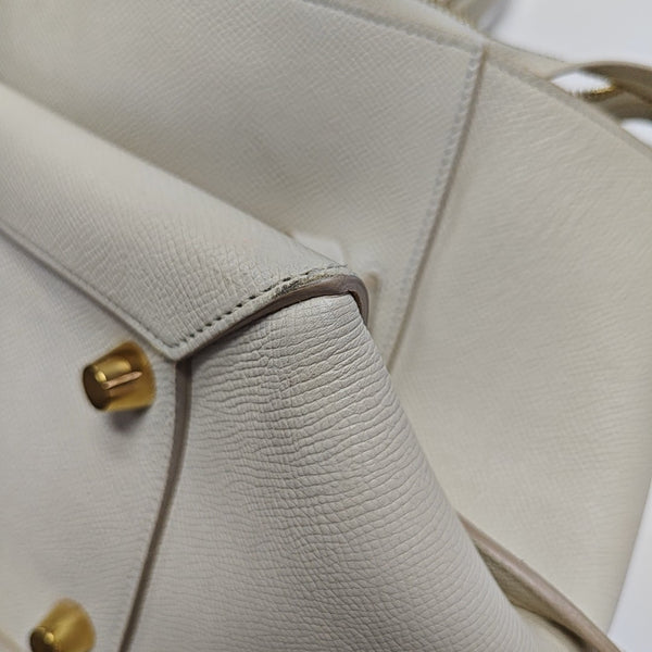 BELT Mini Calfskin White