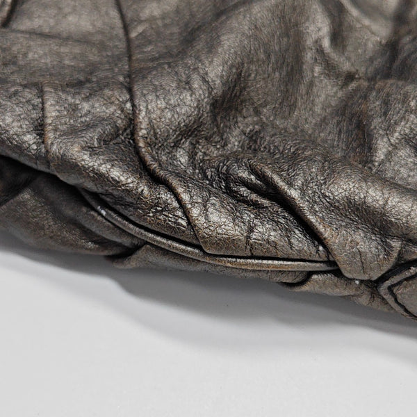 Calfskin Top Handle Bag Gray