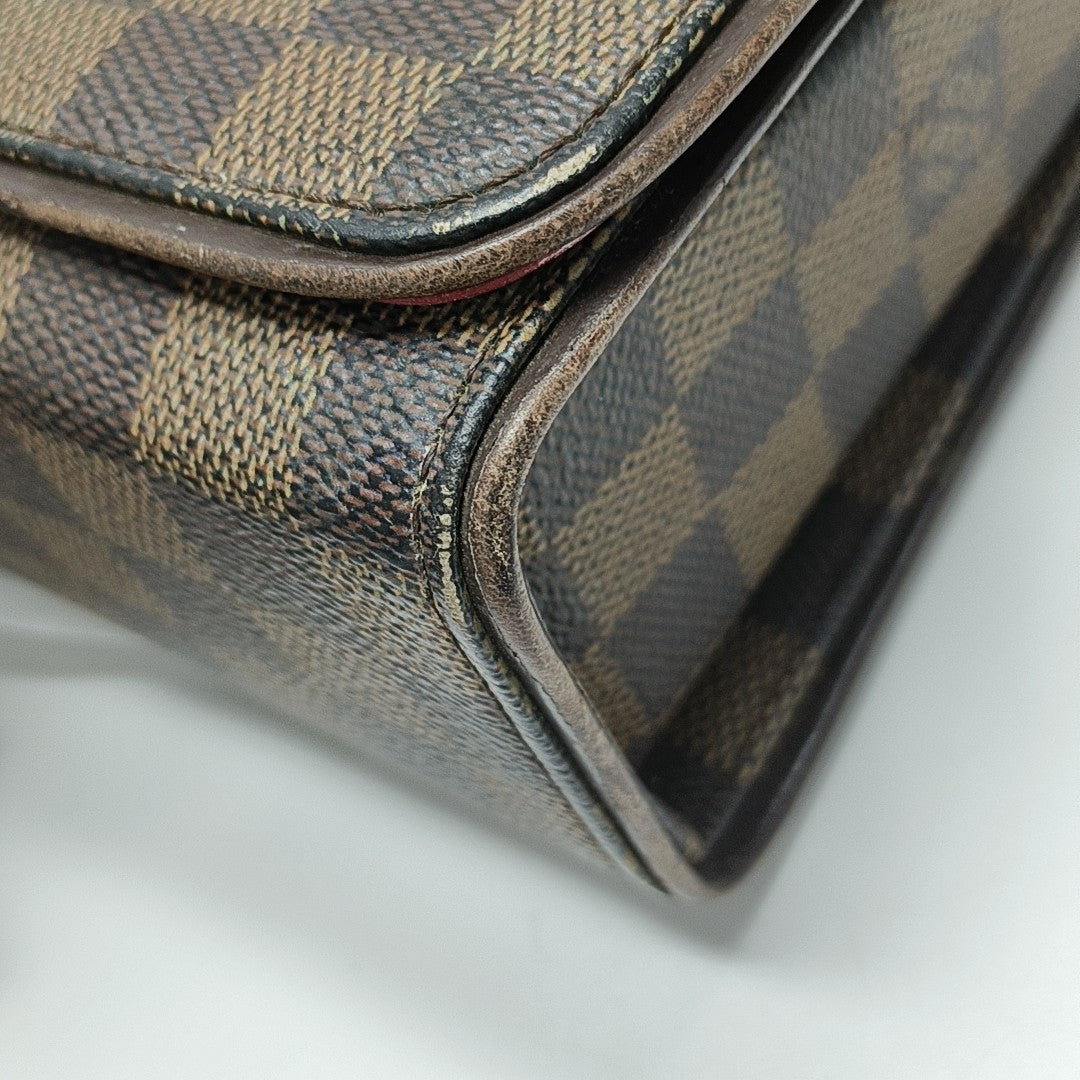 TRIBECA Damier Ebene Coated Canvas Brown