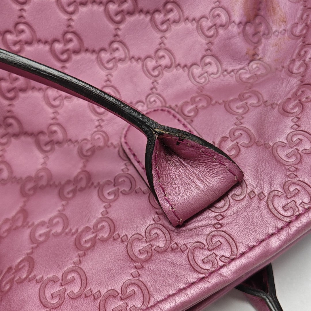 Monogram Calfskin Tote Bag Pink