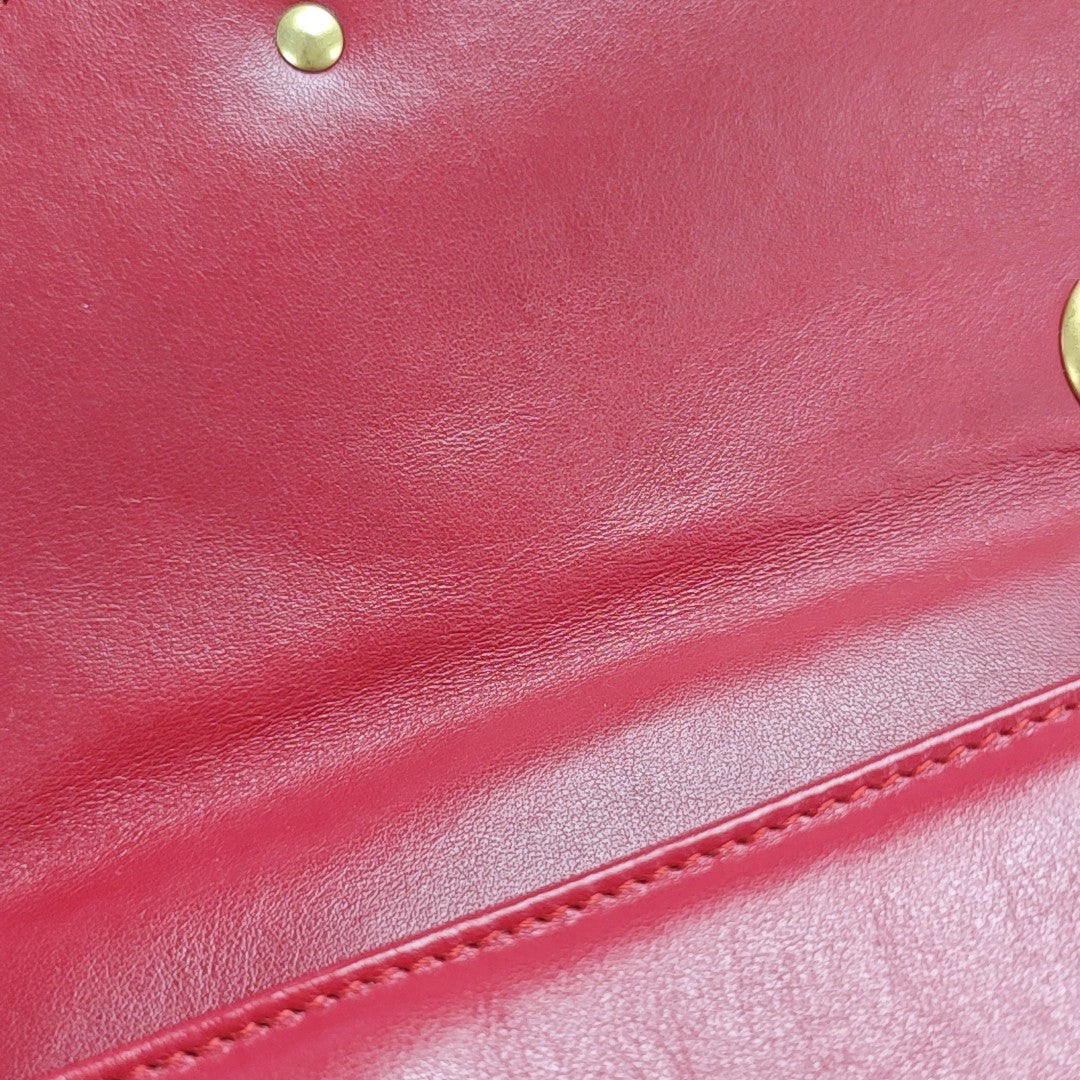GG Marmont Medium Quilted Calfskin Red