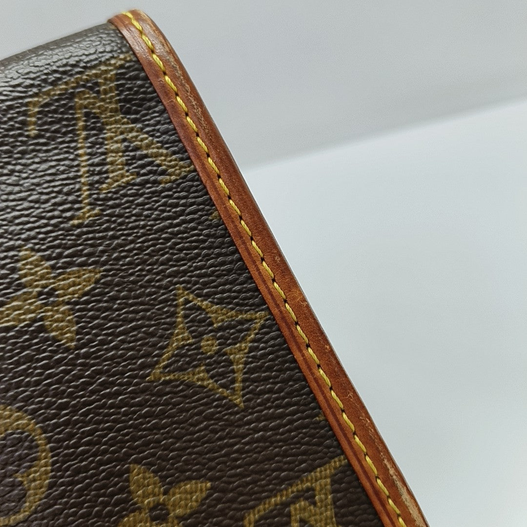 POPINCOURT Monogram Coated Canvas Brown