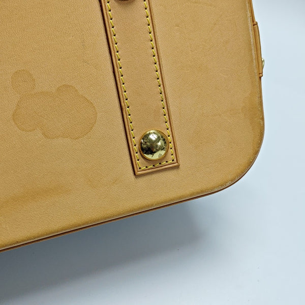 ALMA PM Monogram Coated Canvas Brown
