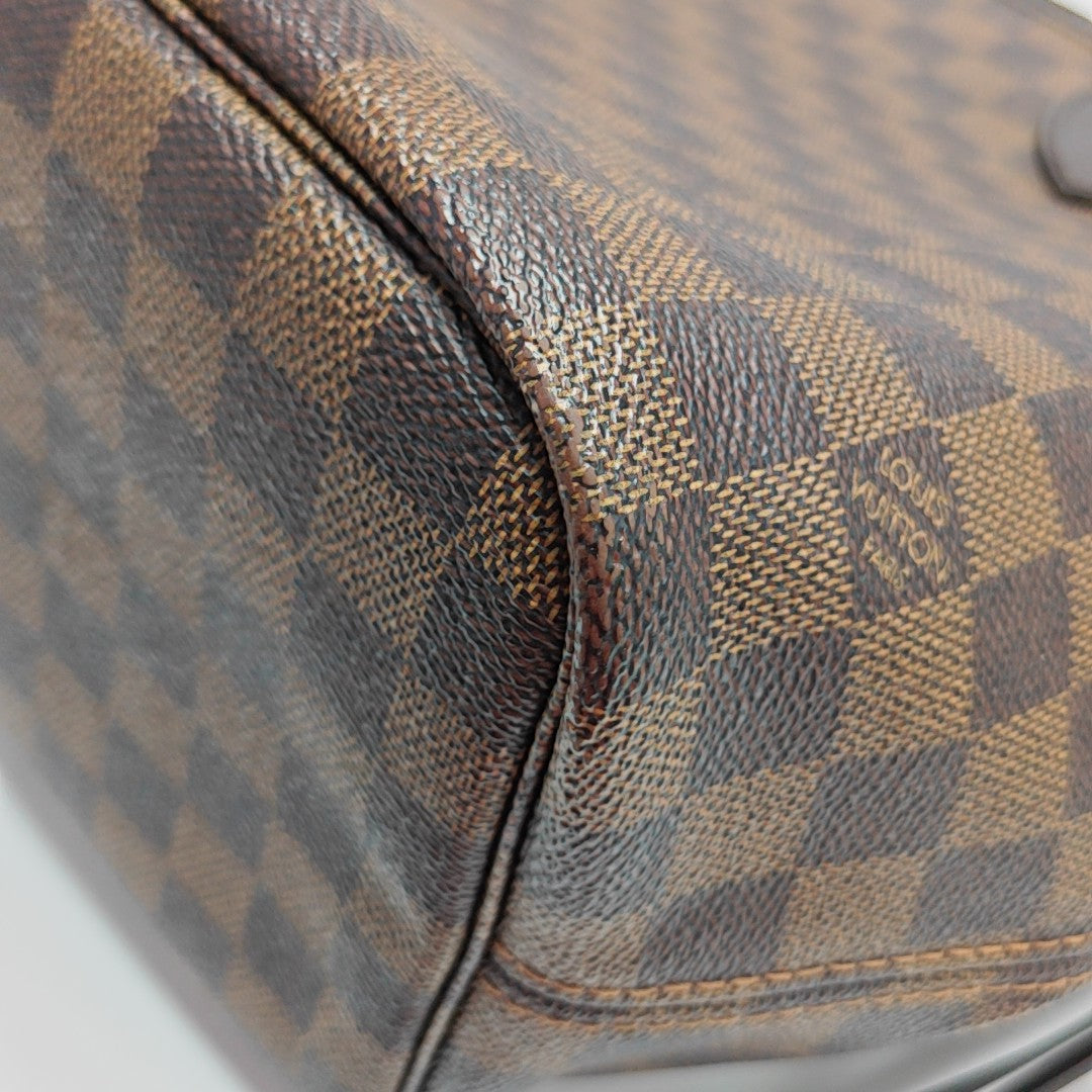 NEVERFULL MM Damier Ebene Coated Canvas Brown