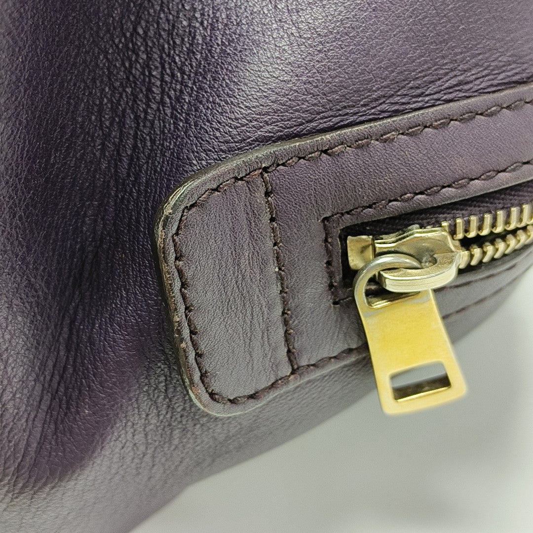 Joy Monogram Calfskin Purple