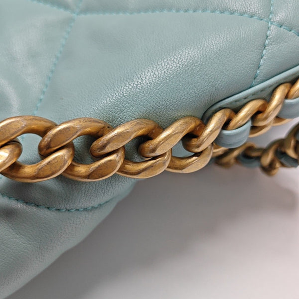 CHANEL 19 Small Quilted Lambskin Blue