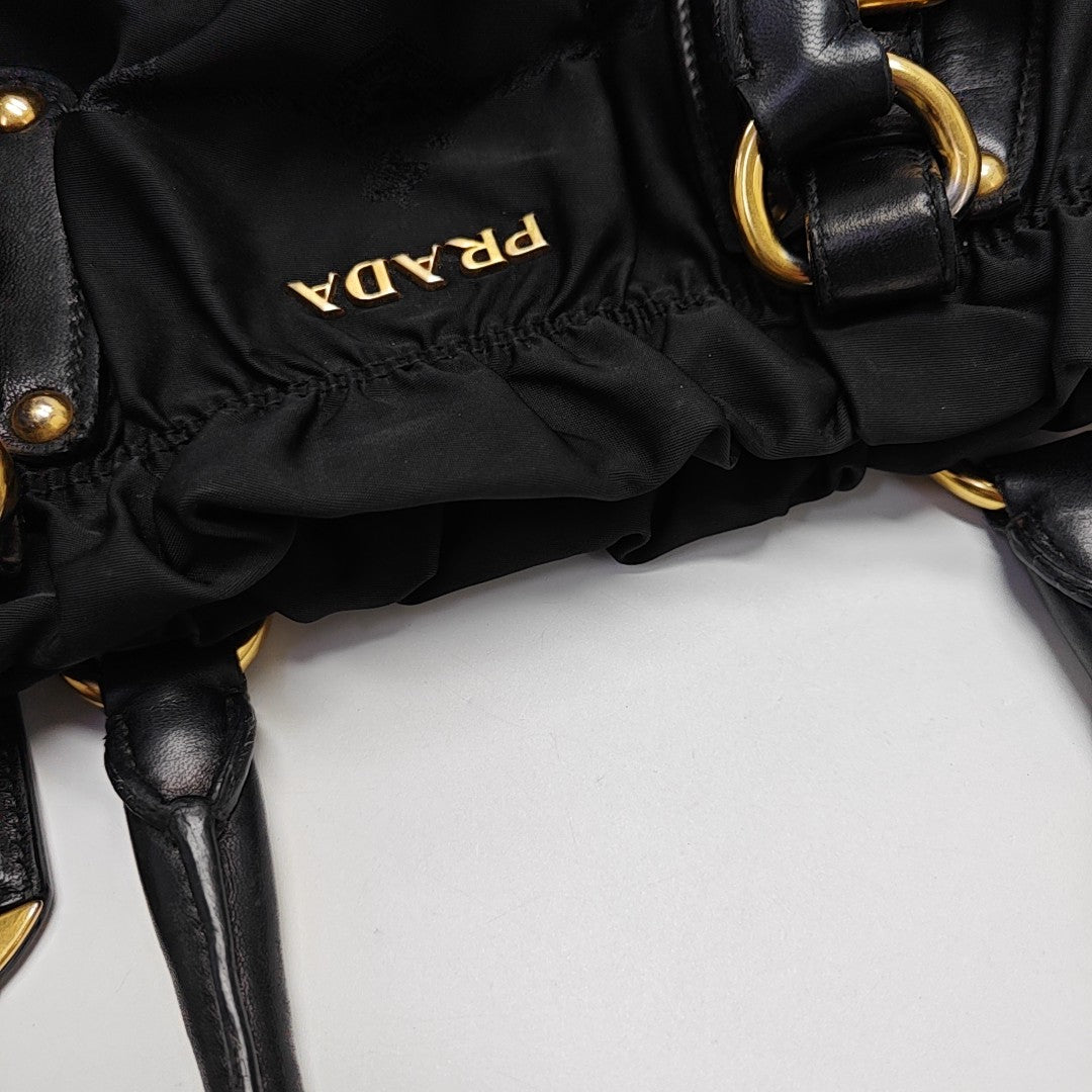 Nylon Tote Bag Black