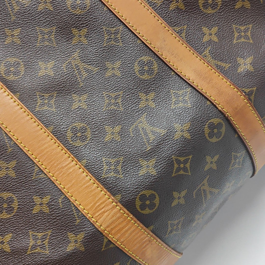 SAC SOUPLE 55 Monogram Coated Canvas Brown