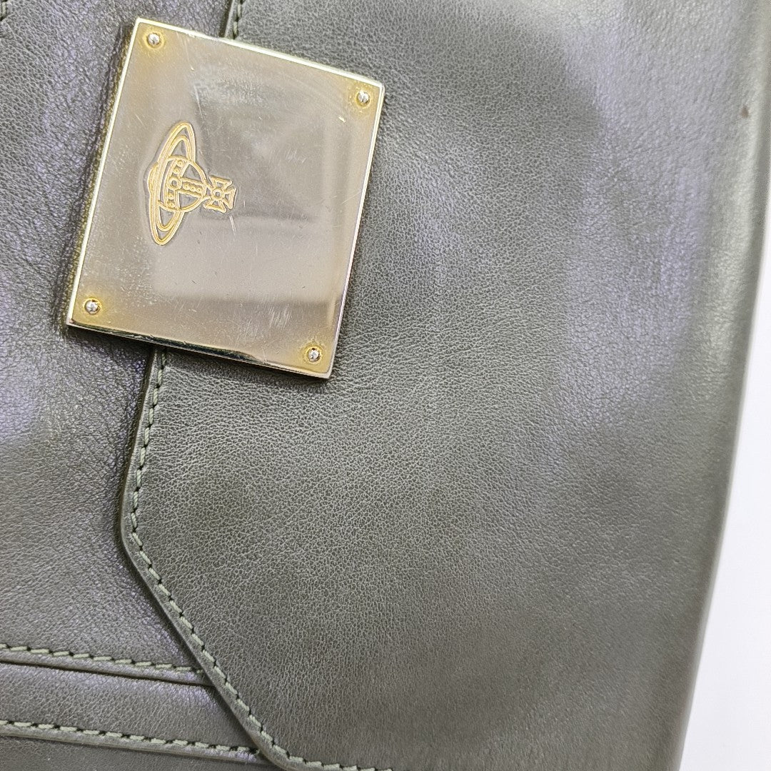Calfskin Shoulder Bag Gray