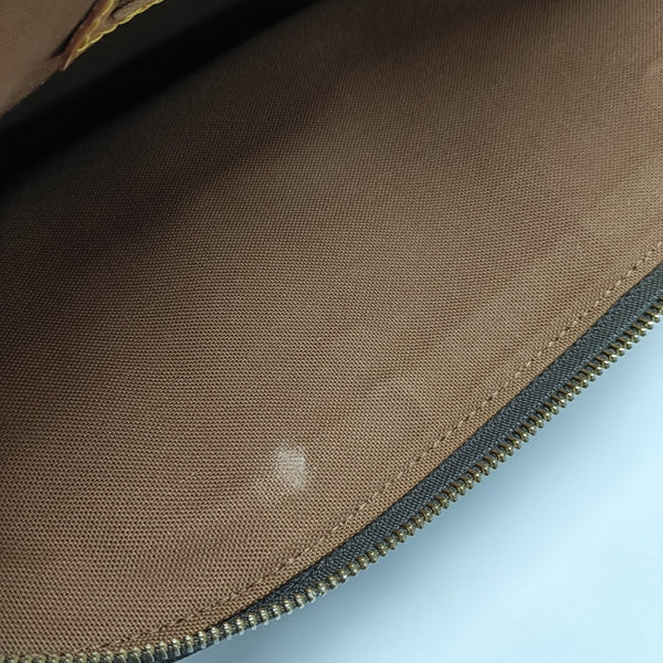 ALMA PM Monogram Coated Canvas Brown