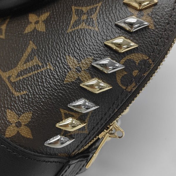 ALMA BB Monogram Coated Canvas Brown