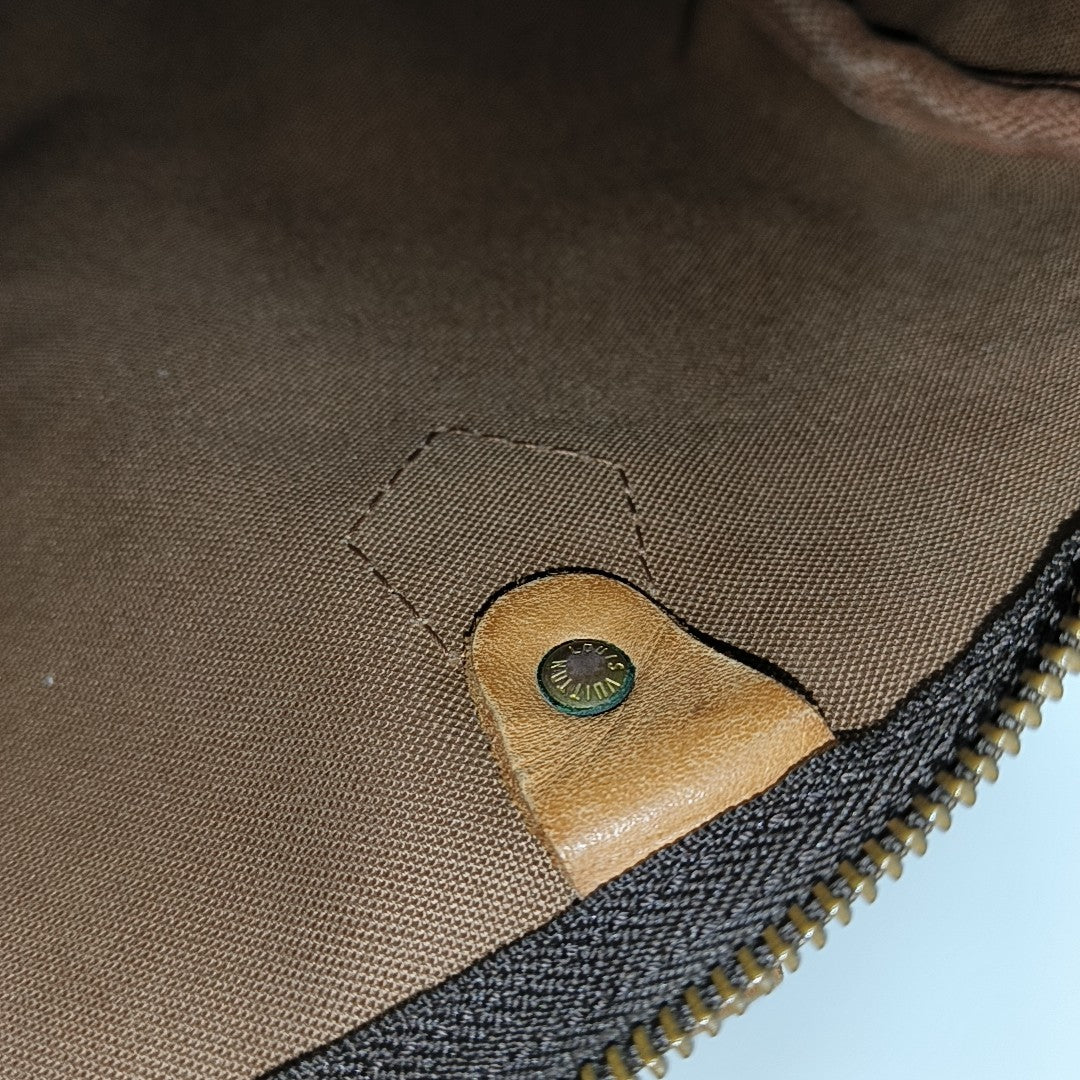 SPEEDY 30 Monogram Coated Canvas Brown