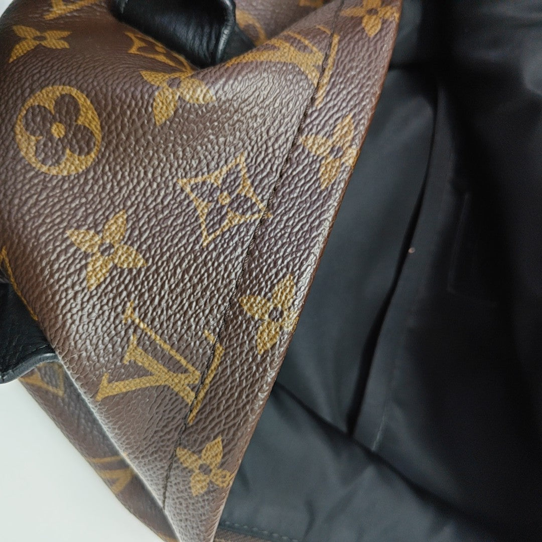 PALM SPRINGS MM Monogram Coated Canvas Brown